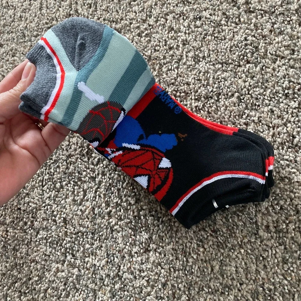 5 Pairs - Marvel Spider-Man Miles Morales Ladies Mix & Match Ankle Socks (5-10) - Picture 4 of 4